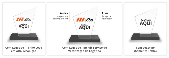 Troféu Personalizado em Acrílico - Com / Sem Logotipo